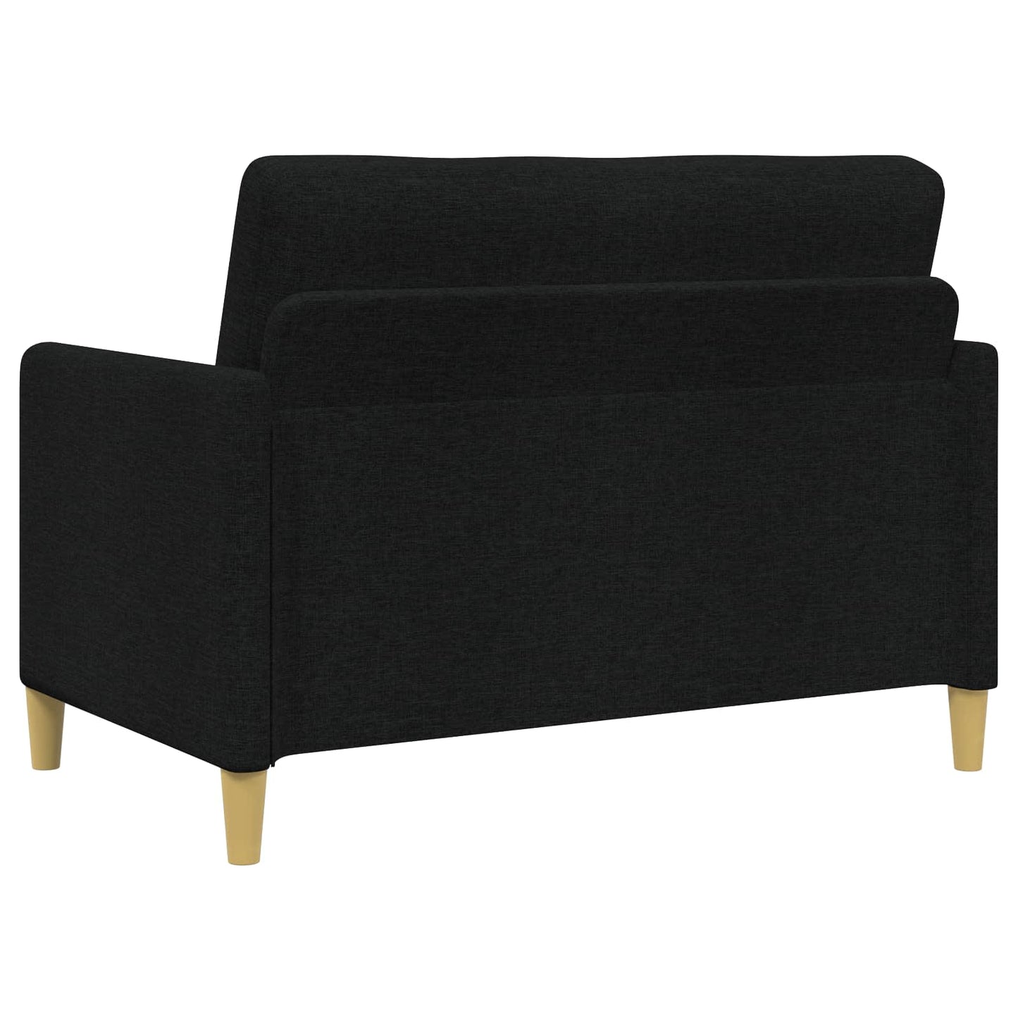 Bankenset met opbergruimte 2 pcs Zwart Polyester