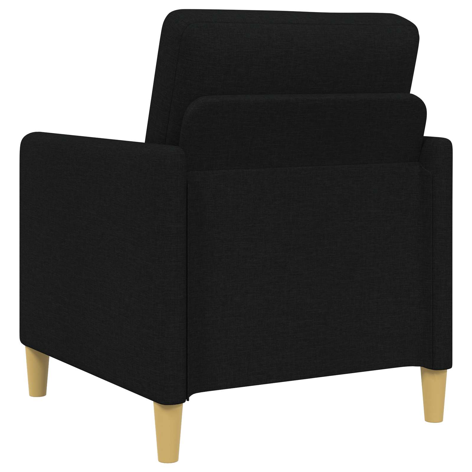 Bankenset met opbergruimte 2 pcs Zwart Polyester