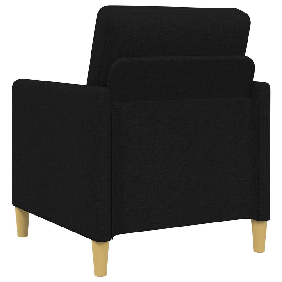 Bankenset met opbergruimte 2 pcs Zwart Polyester
