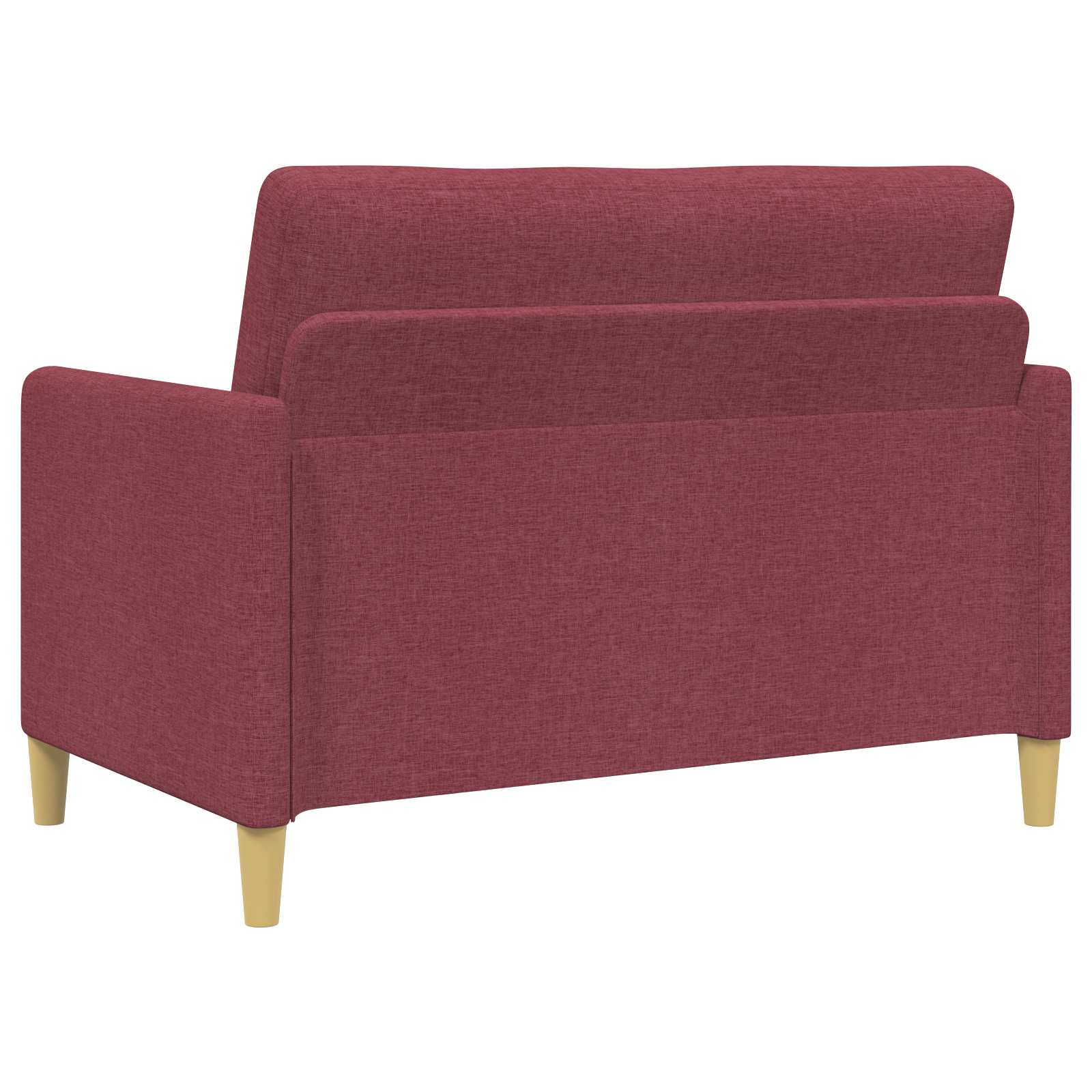 Bankenset met opbergruimte 2 pcs Wijnrood Polyester