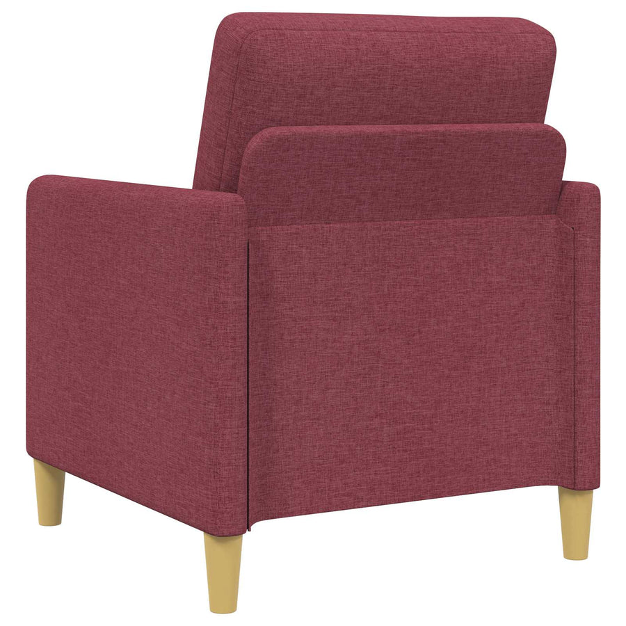 Bankenset met opbergruimte 2 pcs Wijnrood Polyester