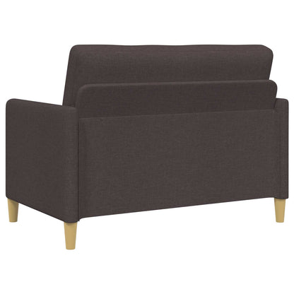Bankenset met opbergruimte 2 pcs Donkerbruin Polyester