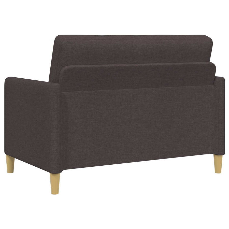 Bankenset met opbergruimte 2 pcs Donkerbruin Polyester