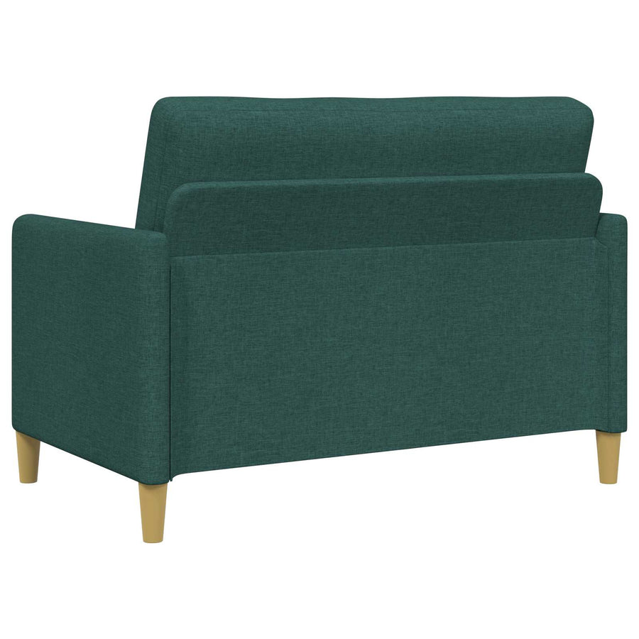 Bankenset met opbergruimte 2 pcs Donkergroen Polyester