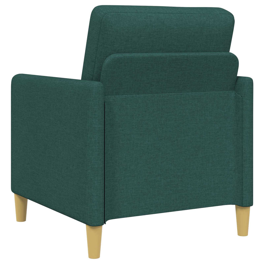 Bankenset met opbergruimte 2 pcs Donkergroen Polyester