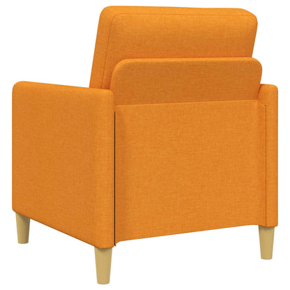 Bankenset met opbergruimte 2 pcs Donkergeel Polyester