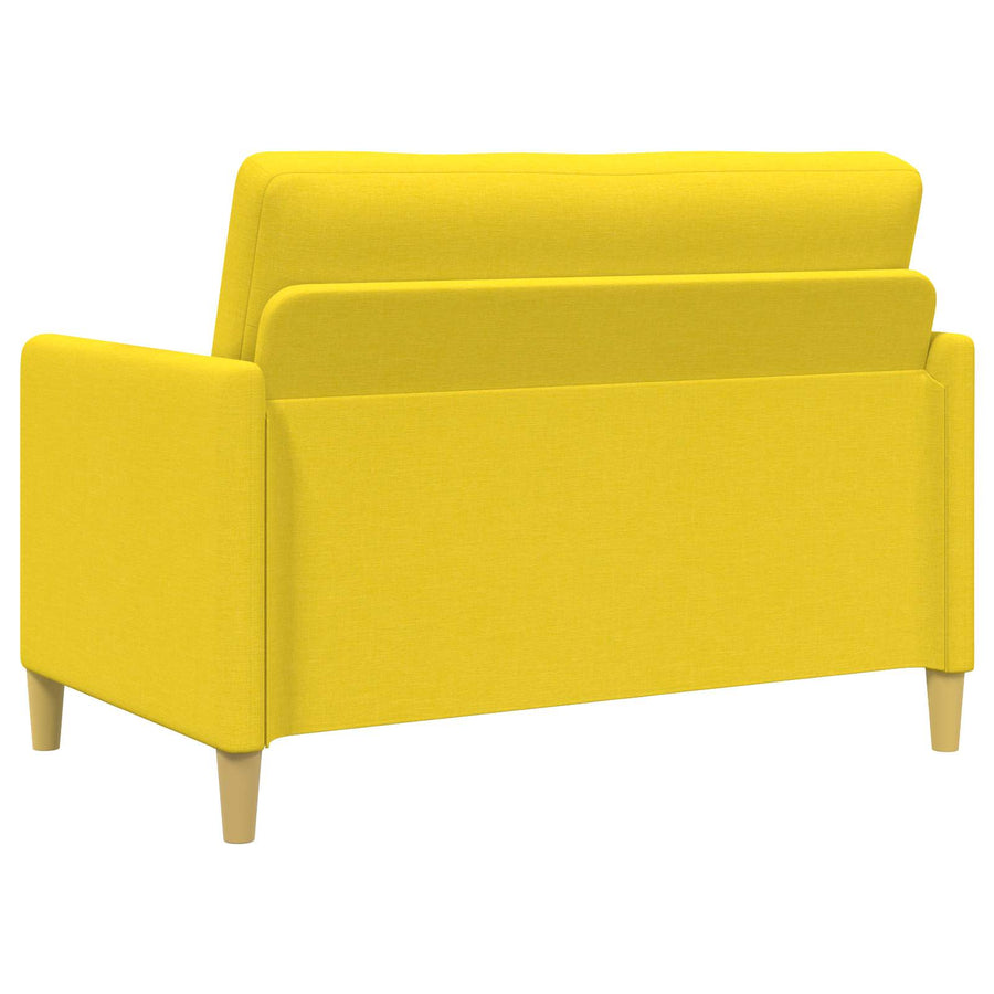 Bankenset met opbergruimte 2 pcs Lichtgeel Polyester