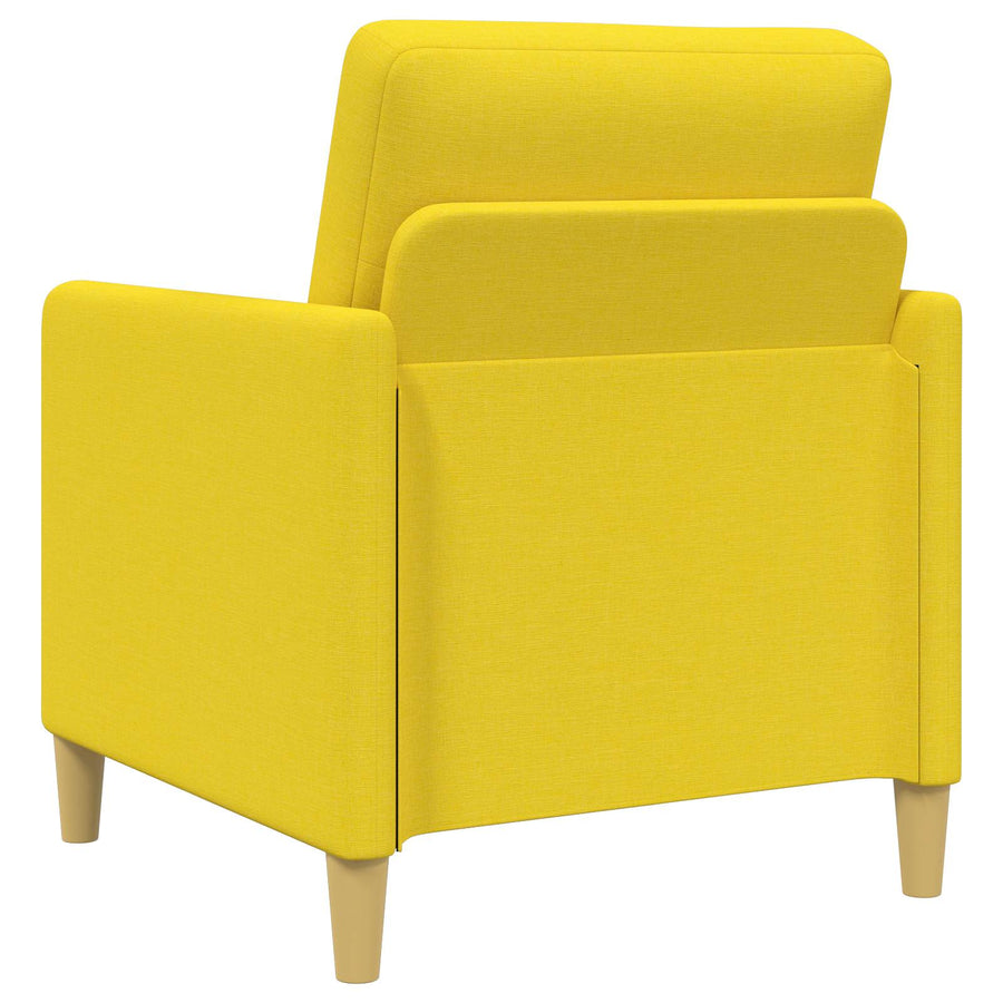 Bankenset met opbergruimte 2 pcs Lichtgeel Polyester