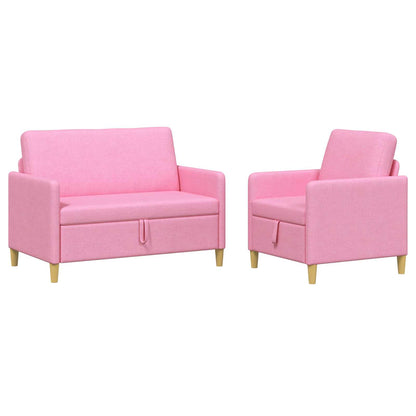 Bankenset met opbergruimte 2 pcs Roze Polyester