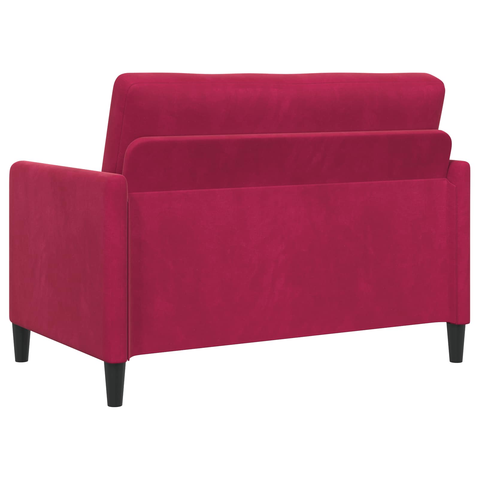 Bankenset met opbergruimte 2 st Wijnrood Polyester