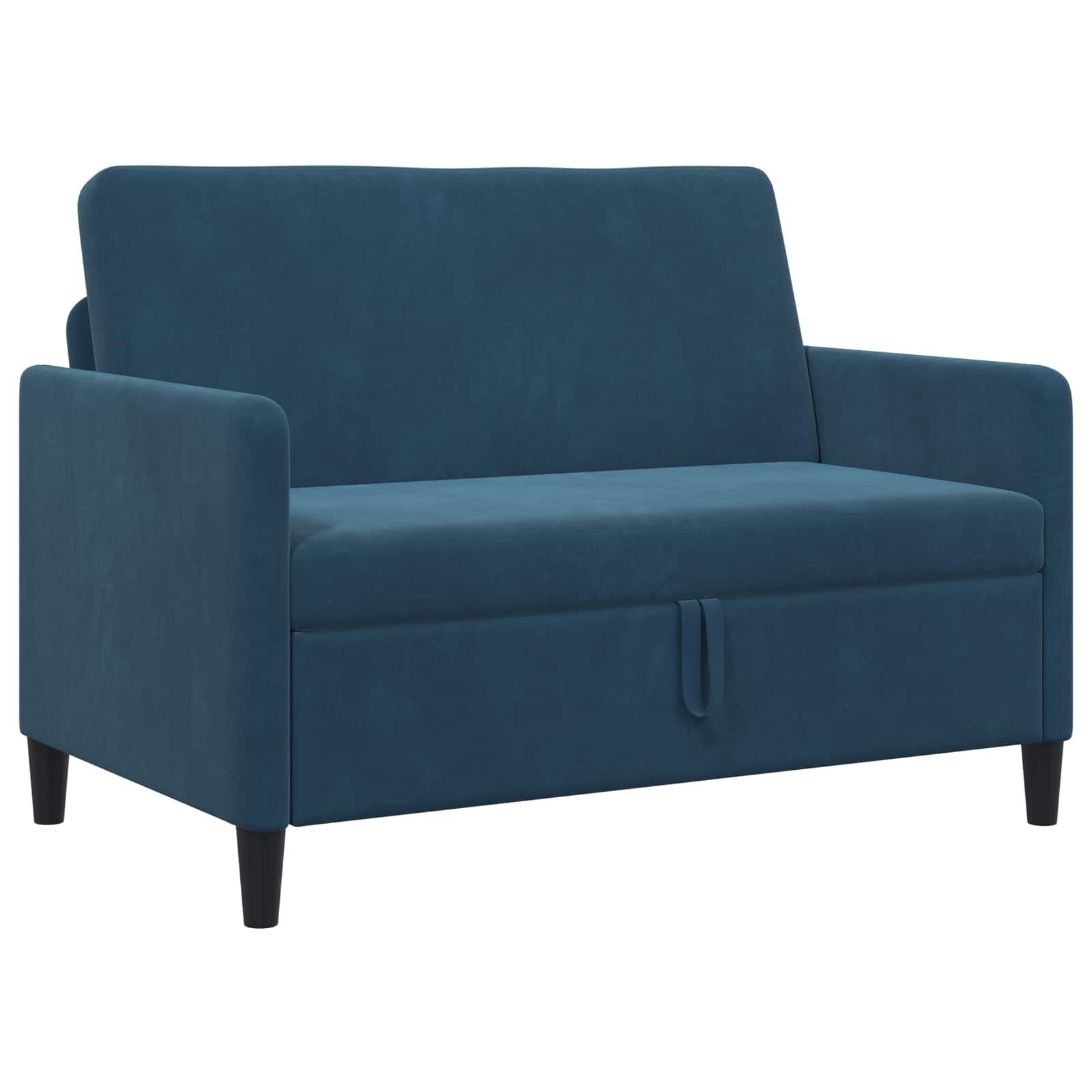 Bankenset met opbergruimte 2 st Blauw Polyester