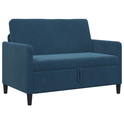 Bankenset met opbergruimte 2 st Blauw Polyester