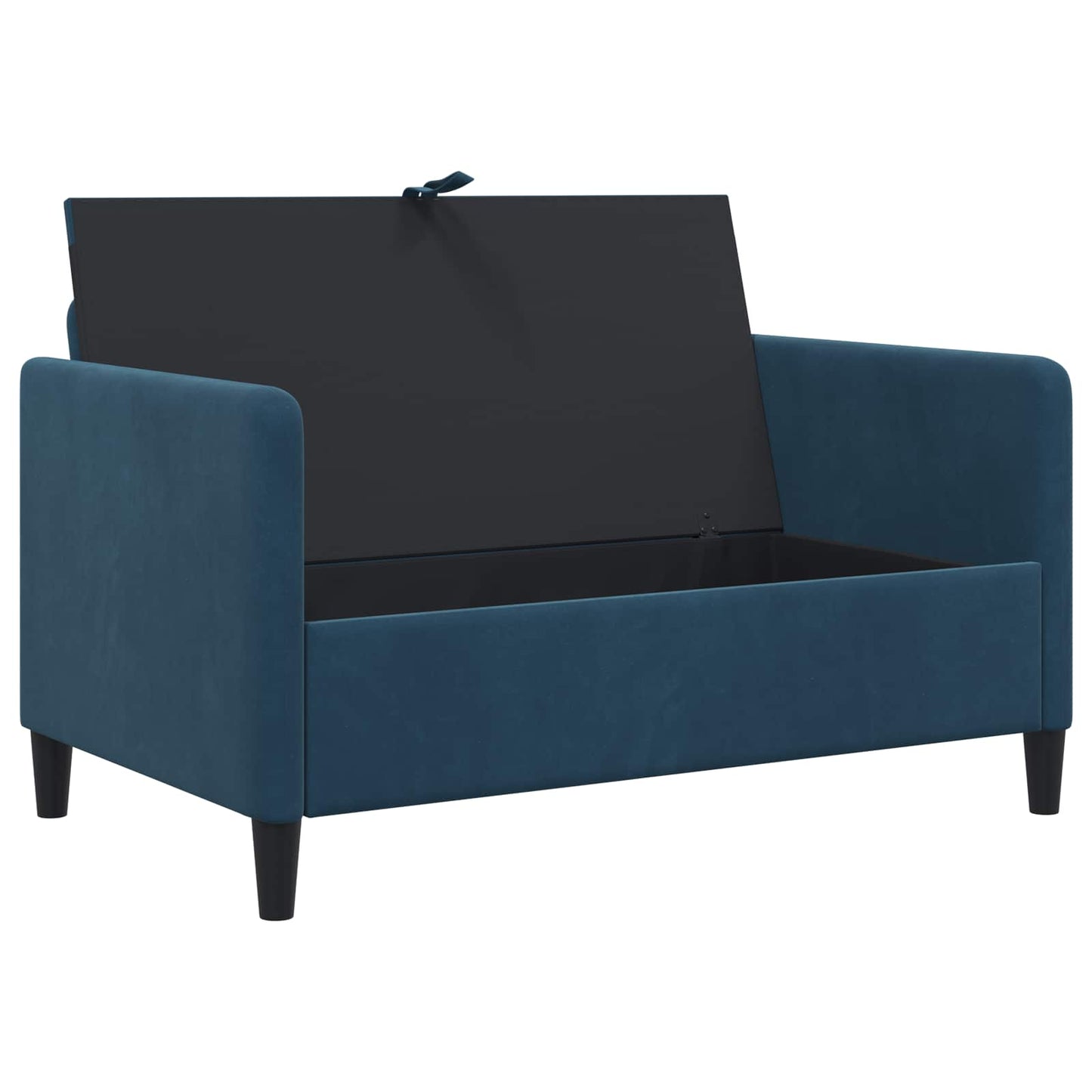 Bankenset met opbergruimte 2 st Blauw Polyester
