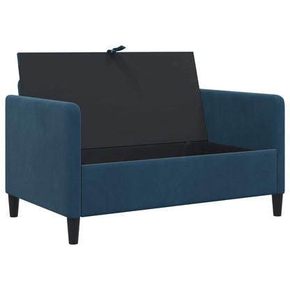 Bankenset met opbergruimte 2 st Blauw Polyester