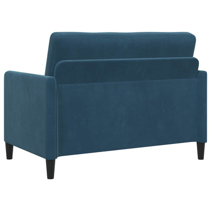Bankenset met opbergruimte 2 st Blauw Polyester