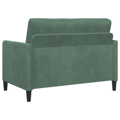 Bankenset met opbergruimte 2 st Zeegroen Polyester