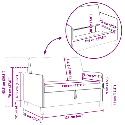 Bankenset met opbergruimte 2 st Paars Polyester