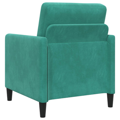 Bankenset met opbergruimte 2 st Turquoise Polyester