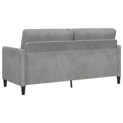 Bankenset met opbergruimte 2 st Lichtgrijs Polyester