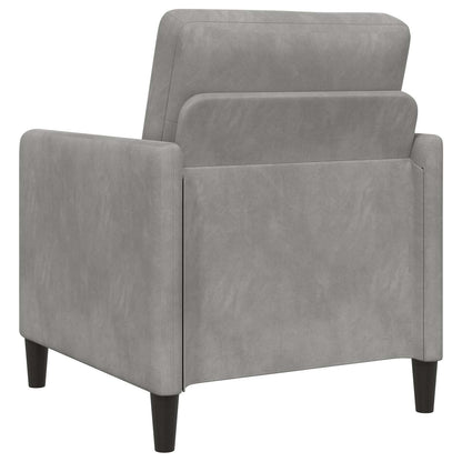 Bankenset met opbergruimte 2 st Lichtgrijs Polyester