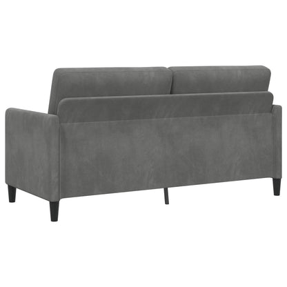 Bankenset met opbergruimte 2 st Donkergrijs Polyester