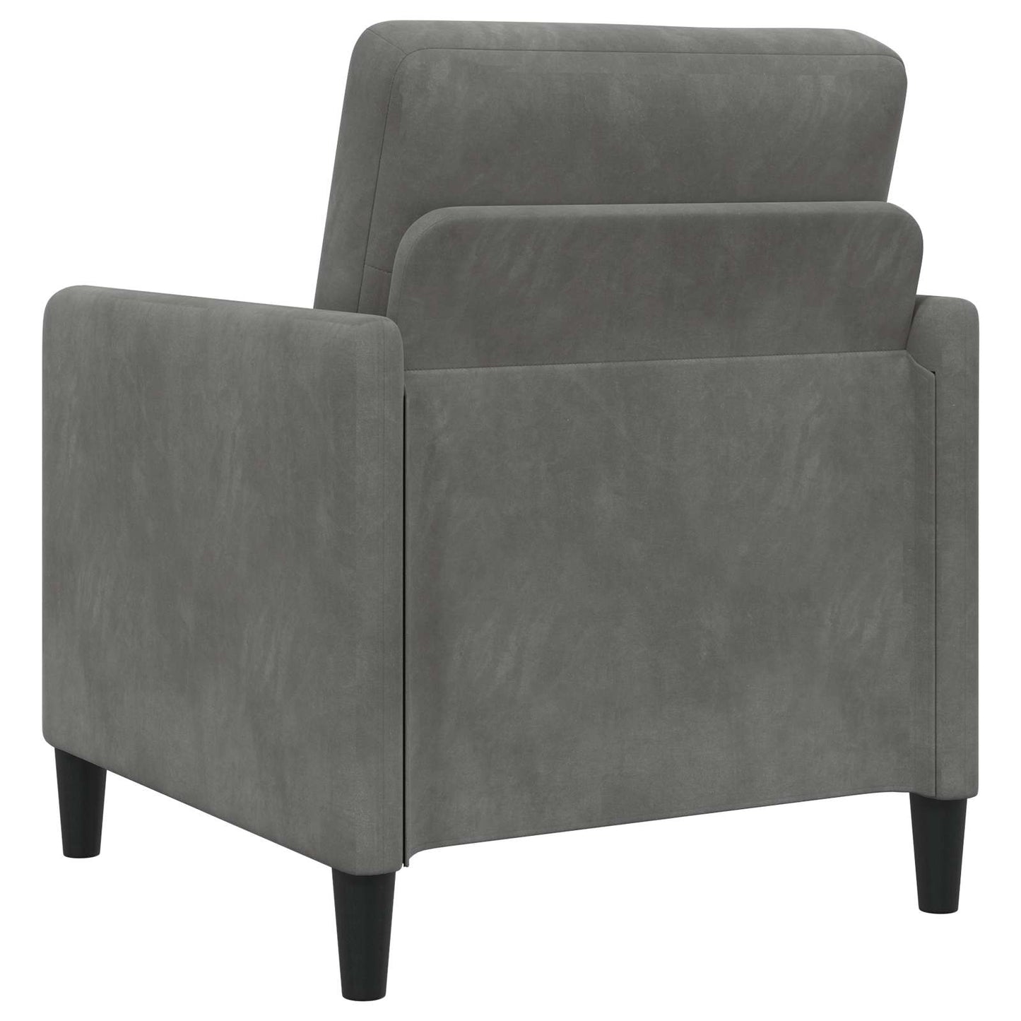 Bankenset met opbergruimte 2 st Donkergrijs Polyester