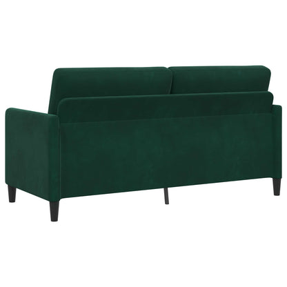 Bankenset met opbergruimte 2 st Donkergroen Polyester