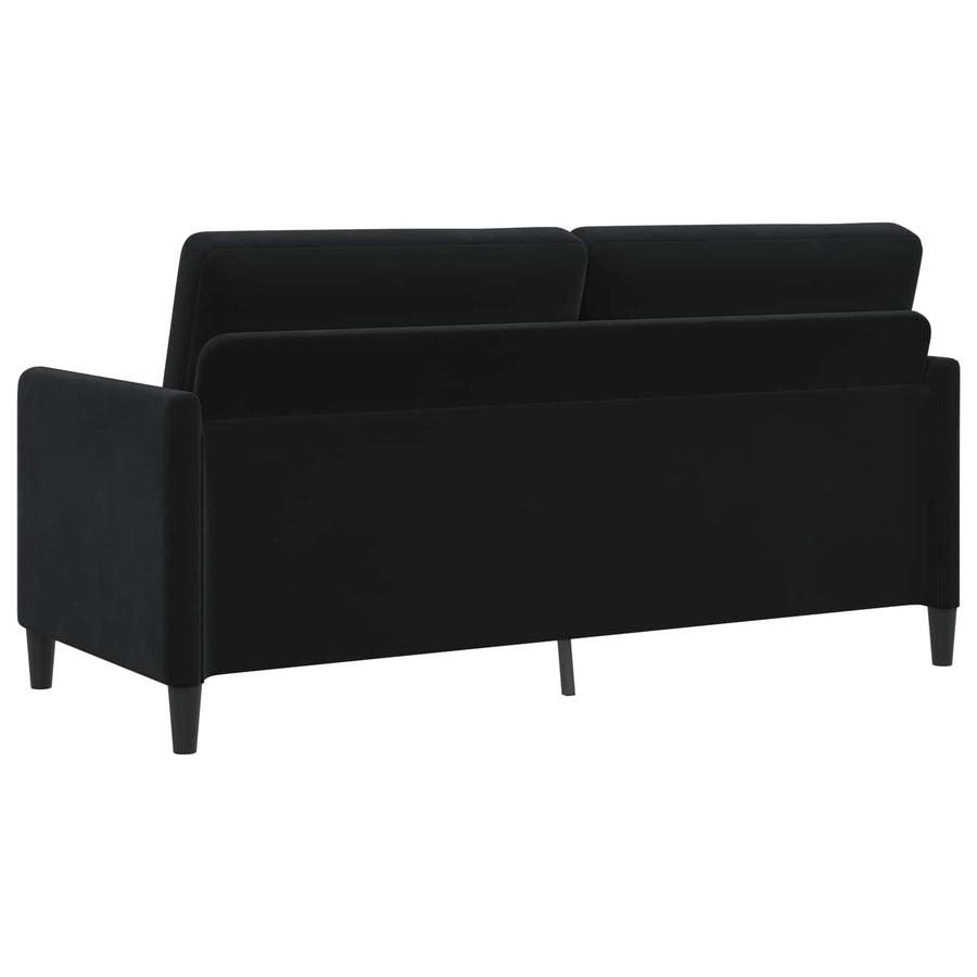 Bankenset met opbergruimte 2 st Zwart Polyester