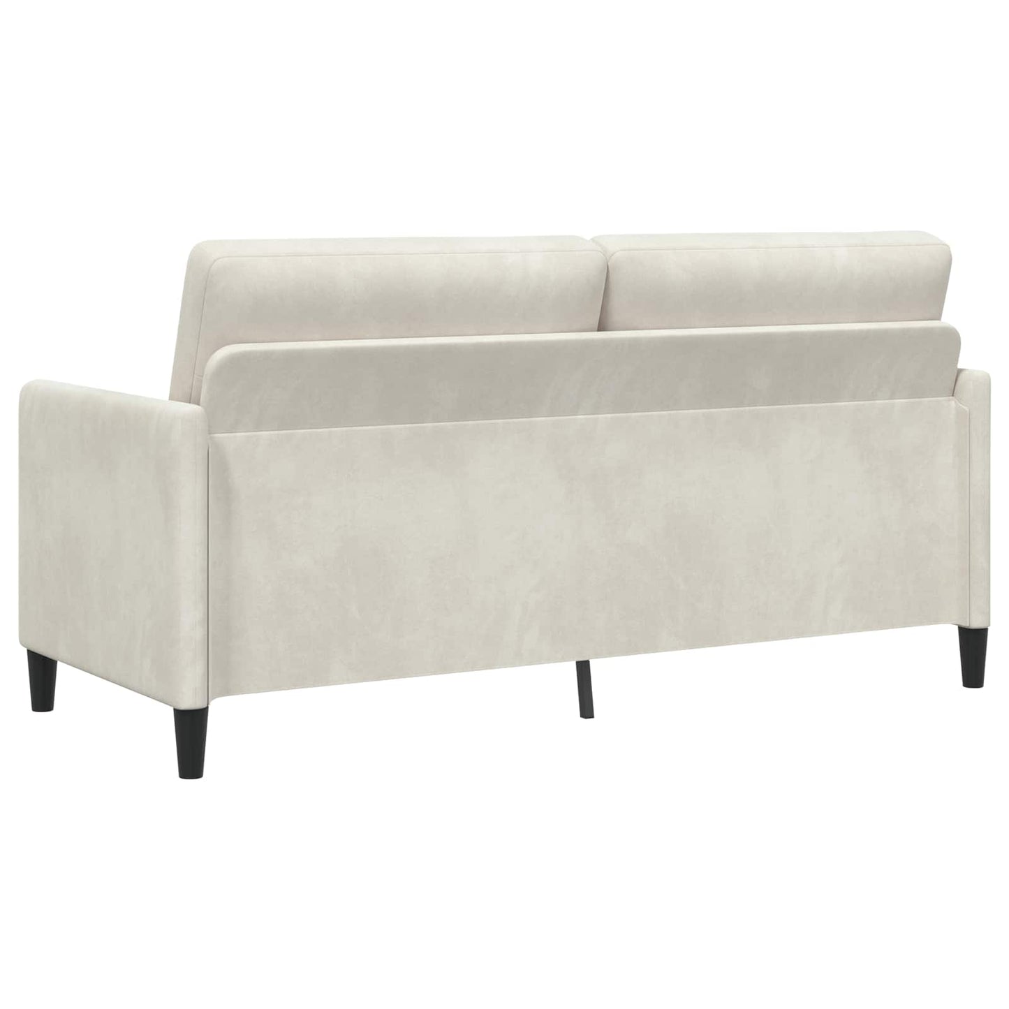 Bankenset met opbergruimte 2 st Crèmekleurig Polyester