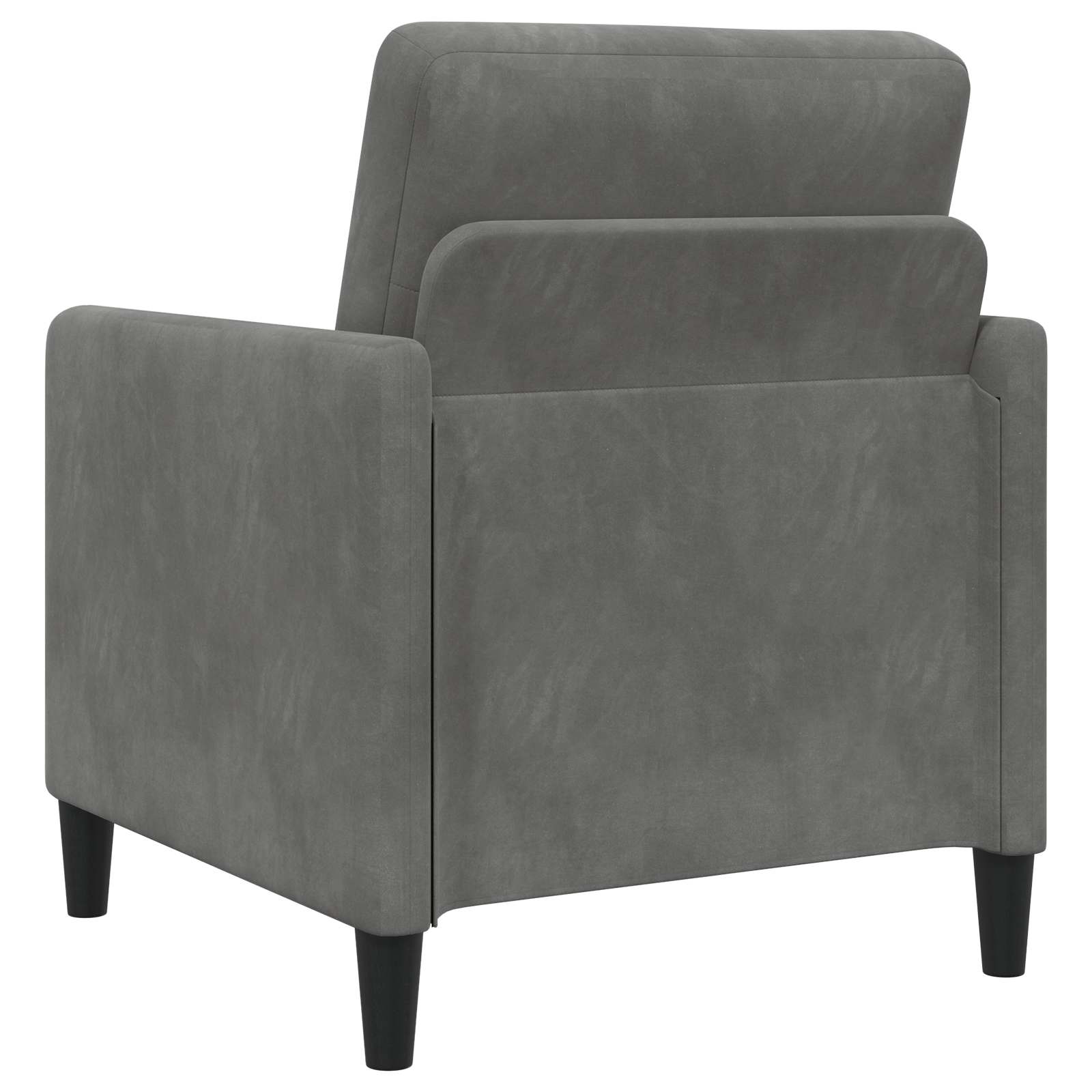 Bankenset met opbergruimte 2 st Donkergrijs Polyester