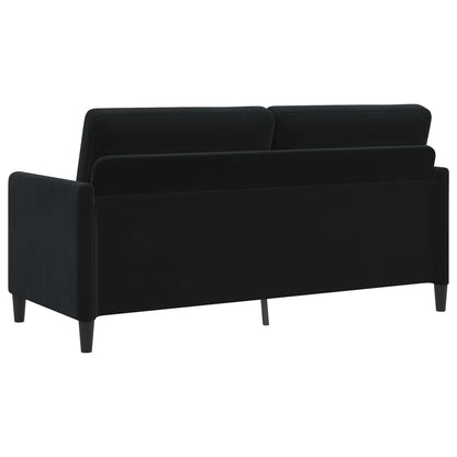 Bankenset met opbergruimte 2 st Zwart Polyester
