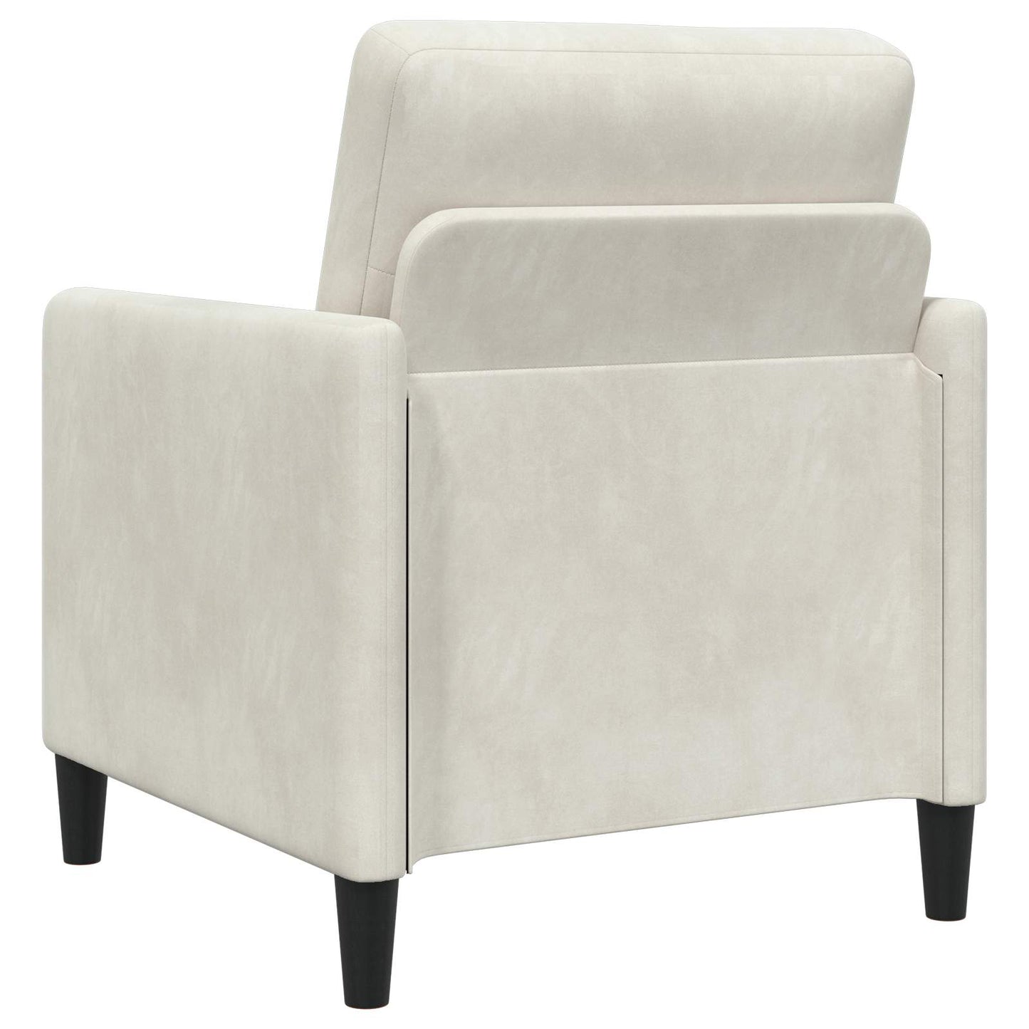 Bankenset met opbergruimte 2 st Crèmekleurig Polyester