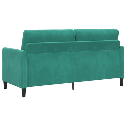 Bankenset met opbergruimte 2 st Turquoise Polyester