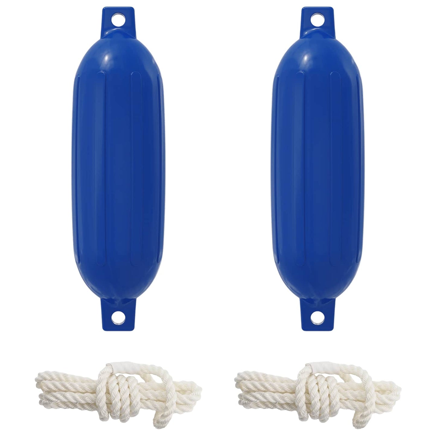 Boot fenders 2 st Ø 14 x 50 cm Blauw PVC