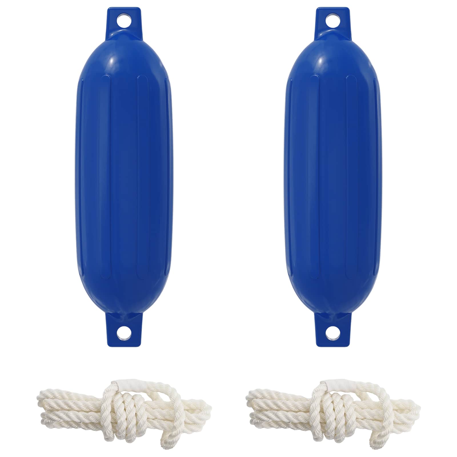 Boot fenders 2 st Ø 14 x 50 cm Blauw PVC