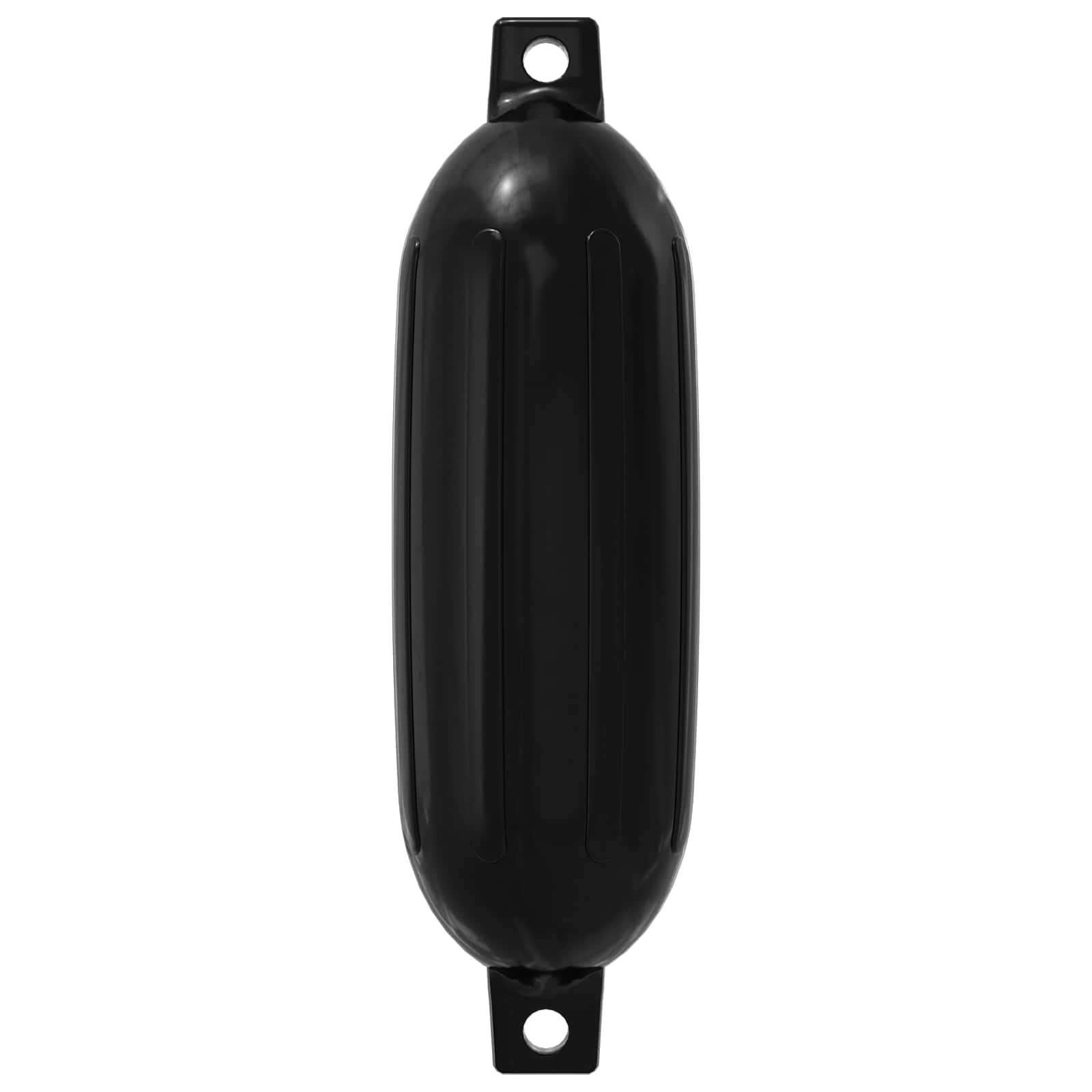 Boot fenders 2 st Ø 11 x 40 cm Zwart PVC