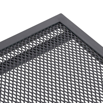 Uiterbreidbare Mesh Eettafel Antracietkleurig 212 x 90 x 76 cm