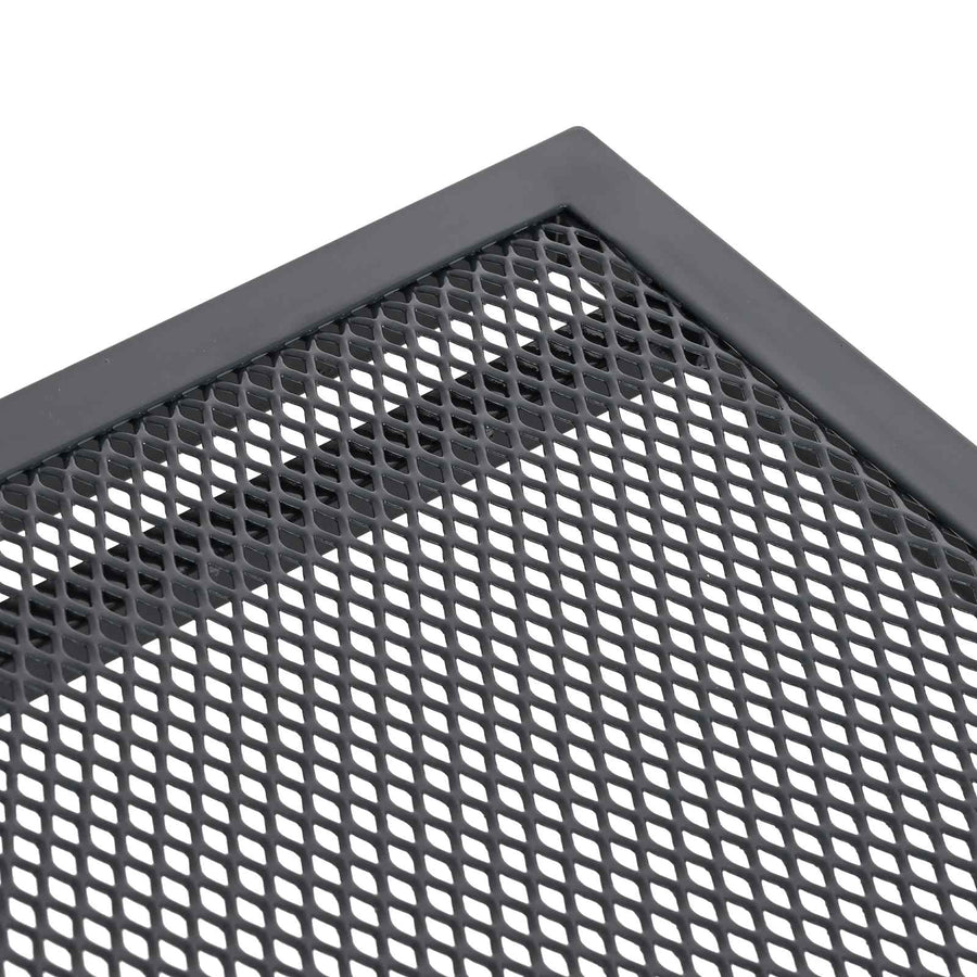 Uiterbreidbare Mesh Eettafel Antracietkleurig 212 x 90 x 76 cm