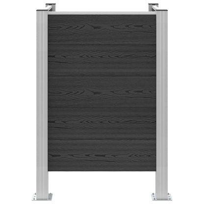 Afvalbak Schutting Grijs 85 x 85 x 115 cm Aluminium en WPC