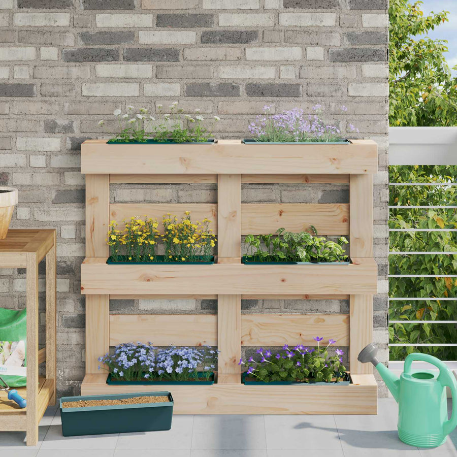 Bloembakken voor Euro-pallets 12 pcs Groen 36 x 13,5 x 9,5 cm