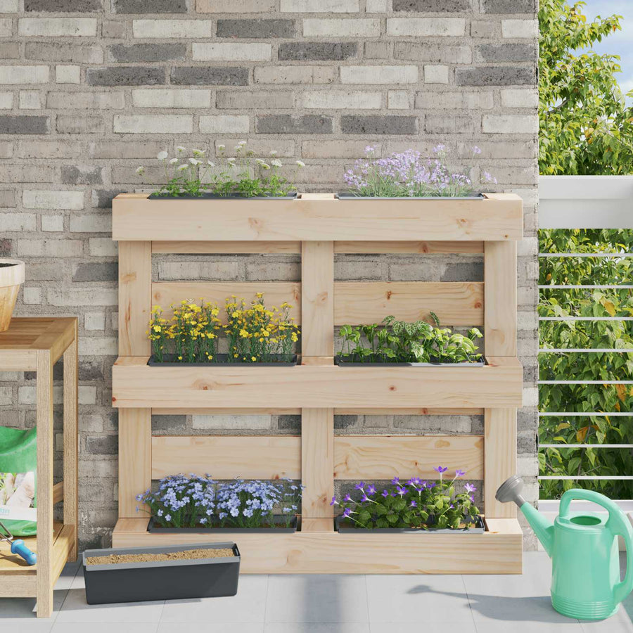 Bloembakken voor Euro-pallets 24 pcs Grijs 36 x 13,5 x 9,5 cm