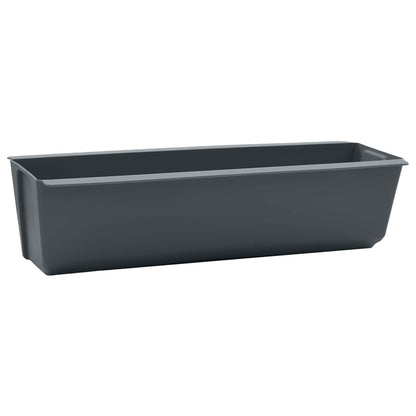 Bloembakken voor Euro-pallets 24 pcs Grijs 36 x 13,5 x 9,5 cm