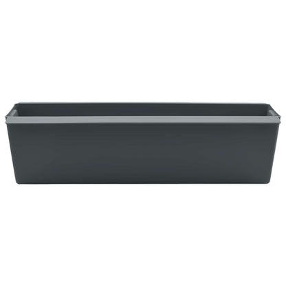 Bloembakken voor Euro-pallets 24 pcs Grijs 36 x 13,5 x 9,5 cm