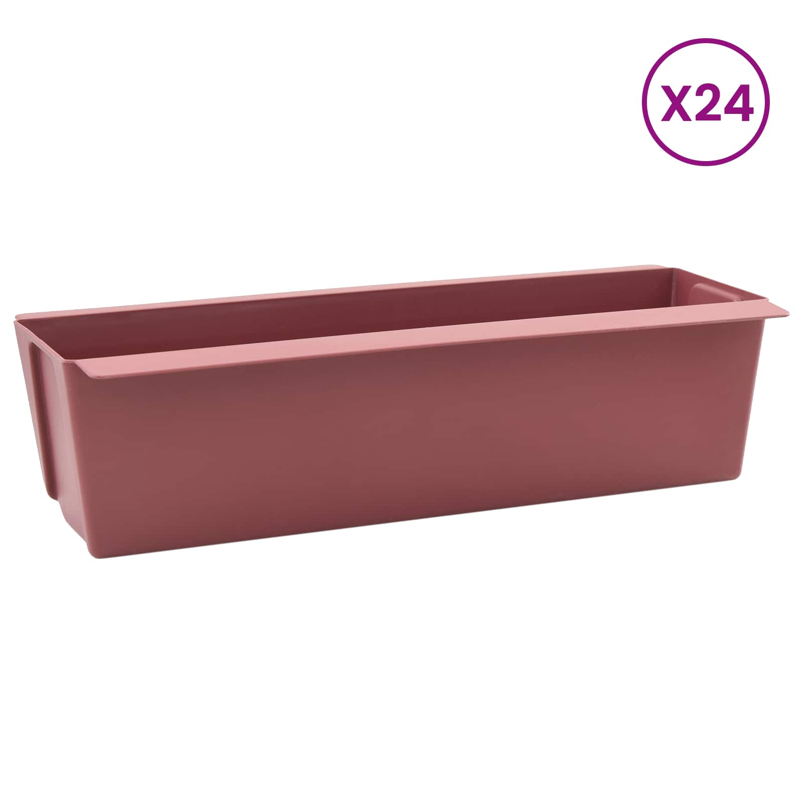 Bloembakken voor Euro-pallets 24 pcs Bruin 36 x 13,5 x 9,5 cm
