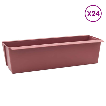 Bloembakken voor Euro-pallets 24 pcs Bruin 36 x 13,5 x 9,5 cm