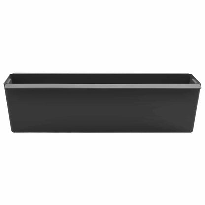 Bloembakken voor Euro-pallets 24 pcs Zwart 36 x 13,5 x 9,5 cm