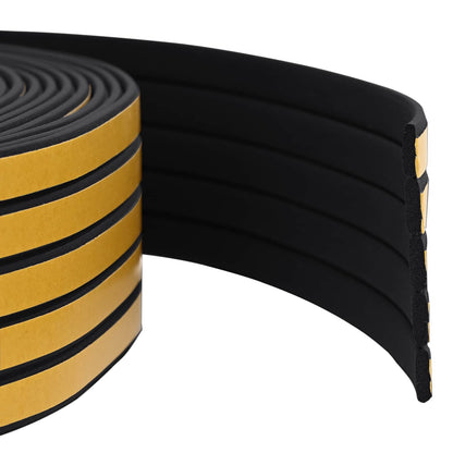 Zelfklevende raamafdichting Zwart 9 x 3 mm 100 m EPDM-schuim