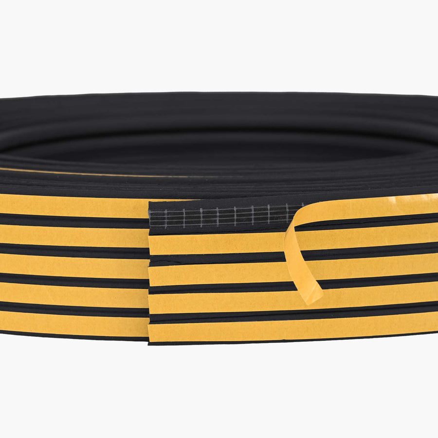 Zelfklevende raamafdichting Zwart 9 x 4 mm 25 m EPDM-schuim