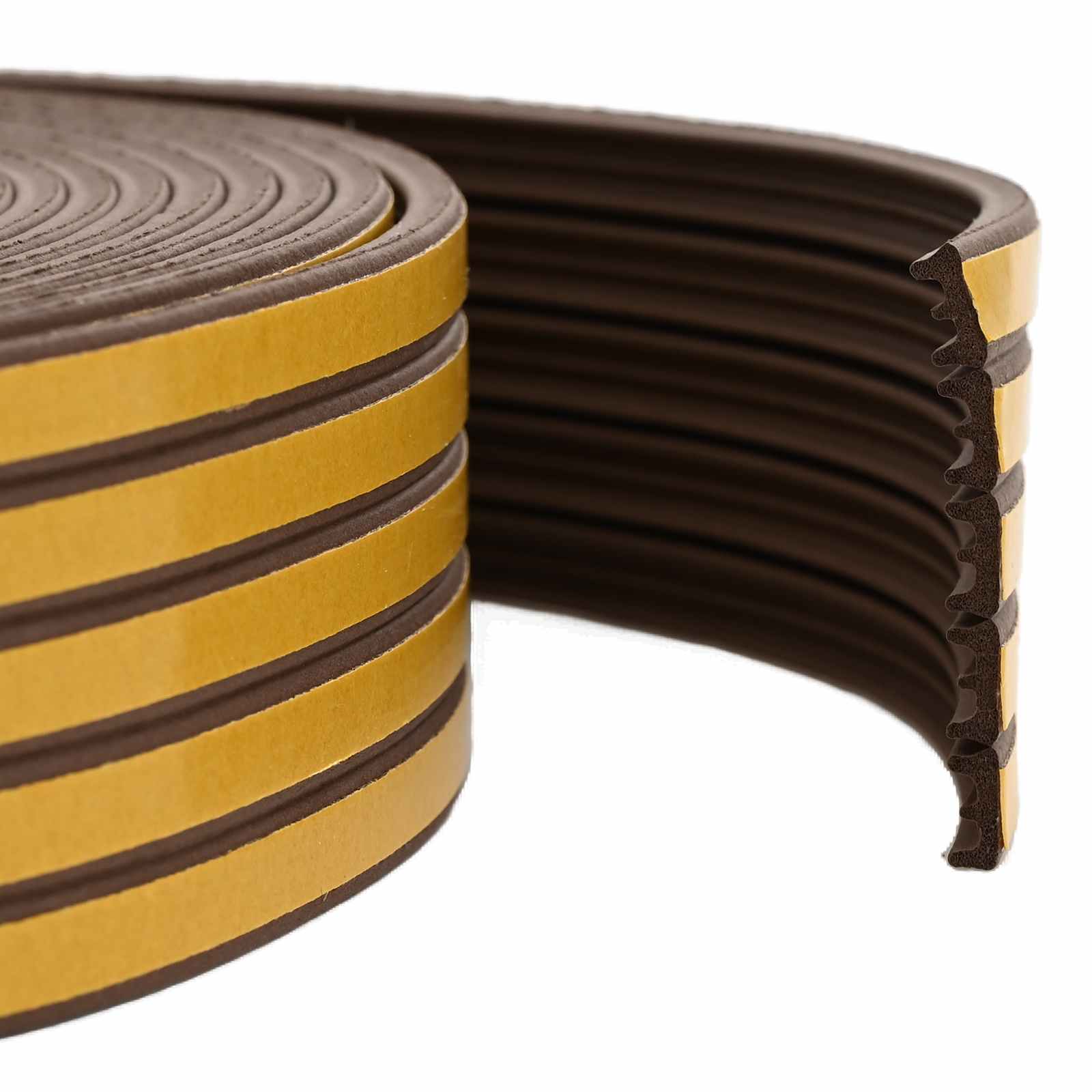 Zelfklevende raamafdichting Bruin 15 x 8 mm 100 m EPDM-schuim