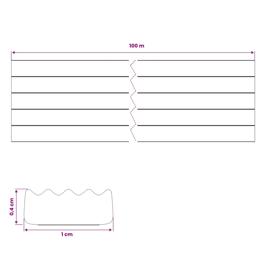 Zelfklevende raamafdichting Wit 10 x 4 mm 100 m EPDM-schuim